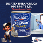 EUCATEX PEG & PINTE BRANCO 3,6L