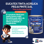 EUCATEX PEG & PINTE BRANCO 3,6L