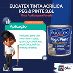 EUCATEX PEG & PINTE BRANCO 3,6L