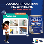 EUCATEX PEG & PINTE BRANCO 3,6L