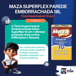 MAZA SUPERFLEX PAREDE EMBORRACHADA PREMIUM 10 EM 1