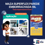 MAZA SUPERFLEX PAREDE EMBORRACHADA PREMIUM 10 EM 1