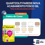 QUARTZOLIT TINTA ACRÍLICA ECONÔMICA PAREDE NOVA LT 18L