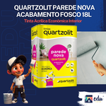 QUARTZOLIT TINTA ACRÍLICA ECONÔMICA PAREDE NOVA LT 18L