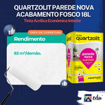 QUARTZOLIT TINTA ACRÍLICA ECONÔMICA PAREDE NOVA LT 18L