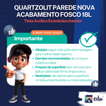 QUARTZOLIT TINTA ACRÍLICA ECONÔMICA PAREDE NOVA LT 18L