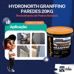 Textura Revestimento Decorativo Pedras Naturais Hydronorth 20Kg
