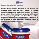 Massa Corrida Premium Eucatex 25kg PVA Acabamento Liso Interno Reboco Gesso