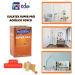 Tinta Super Pro Eucatex Acrílica Fosco Branco 18L