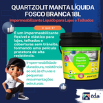Manta Líquida Quartzolit Branca Impermeabilizante Acrílica 18kg Lajes Telhados