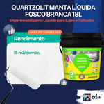 Manta Líquida Quartzolit Branca Impermeabilizante Acrílica 18kg Lajes Telhados