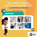 Lixadeira Elétrica SGT4300 Teto Parede 800W