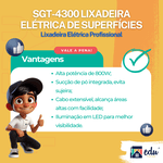 Lixadeira Elétrica SGT4300 Teto Parede 800W