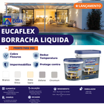 Tinta Borracha Líquida Impermeabilizante Eucatex 20kg - Proteção Flexível