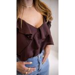 BLUSA ANNELISE MARROM