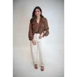 CAMISA PEÔNIA MARROM