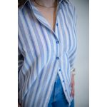 BLUSA LINA LISTRADA AZUL