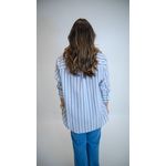 BLUSA LINA LISTRADA AZUL