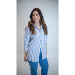 BLUSA LINA LISTRADA AZUL