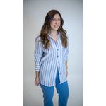 BLUSA LINA LISTRADA AZUL