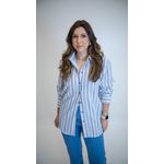 BLUSA LINA LISTRADA AZUL