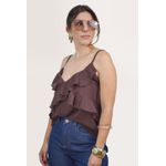 BLUSA ANNELISE MARROM