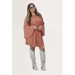 VESTIDO LOREDANA MARROM BLUSH