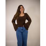 BLUSA CLIO MARROM