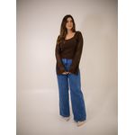 BLUSA CLIO MARROM