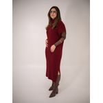 VESTIDO CELINE VINHO