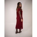VESTIDO CELINE VINHO