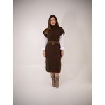 VESTIDO CELINE MARROM