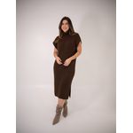 VESTIDO CELINE MARROM