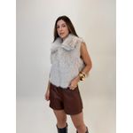 COLETE DE PELO MAJU BEGE