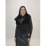 COLETE DE PELO MAJU PRETO 