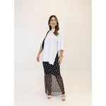 CAMISETA OVER CAMILA COM ABERTURA BRANCA 