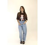 T-SHIRT OVERSIZED ESTELA MARROM 