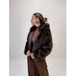 JAQUETA DE PELO CAFÉ CLEO 