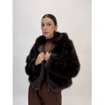 JAQUETA DE PELO CAFÉ CLEO 