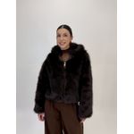 JAQUETA DE PELO CAFÉ CLEO 