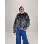 JAQUETA DE PELO PRETO CLEO 