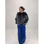 JAQUETA DE PELO PRETO CLEO 