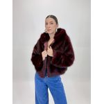 JAQUETA DE PELO VINHO CLEO 