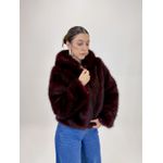 JAQUETA DE PELO VINHO CLEO 