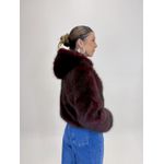 JAQUETA DE PELO VINHO CLEO 