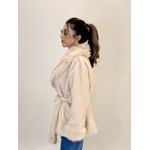 CASACO DE PELO LIRIA BEGE 
