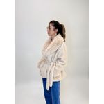 CASACO DE PELO LIRIA BEGE 