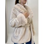 CASACO DE PELO LIRIA BEGE 