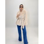 CASACO DE PELO LIRIA BEGE 