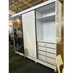 Guarda Roupa 3 Portas de Correr 100% MDF Diamond 241cm